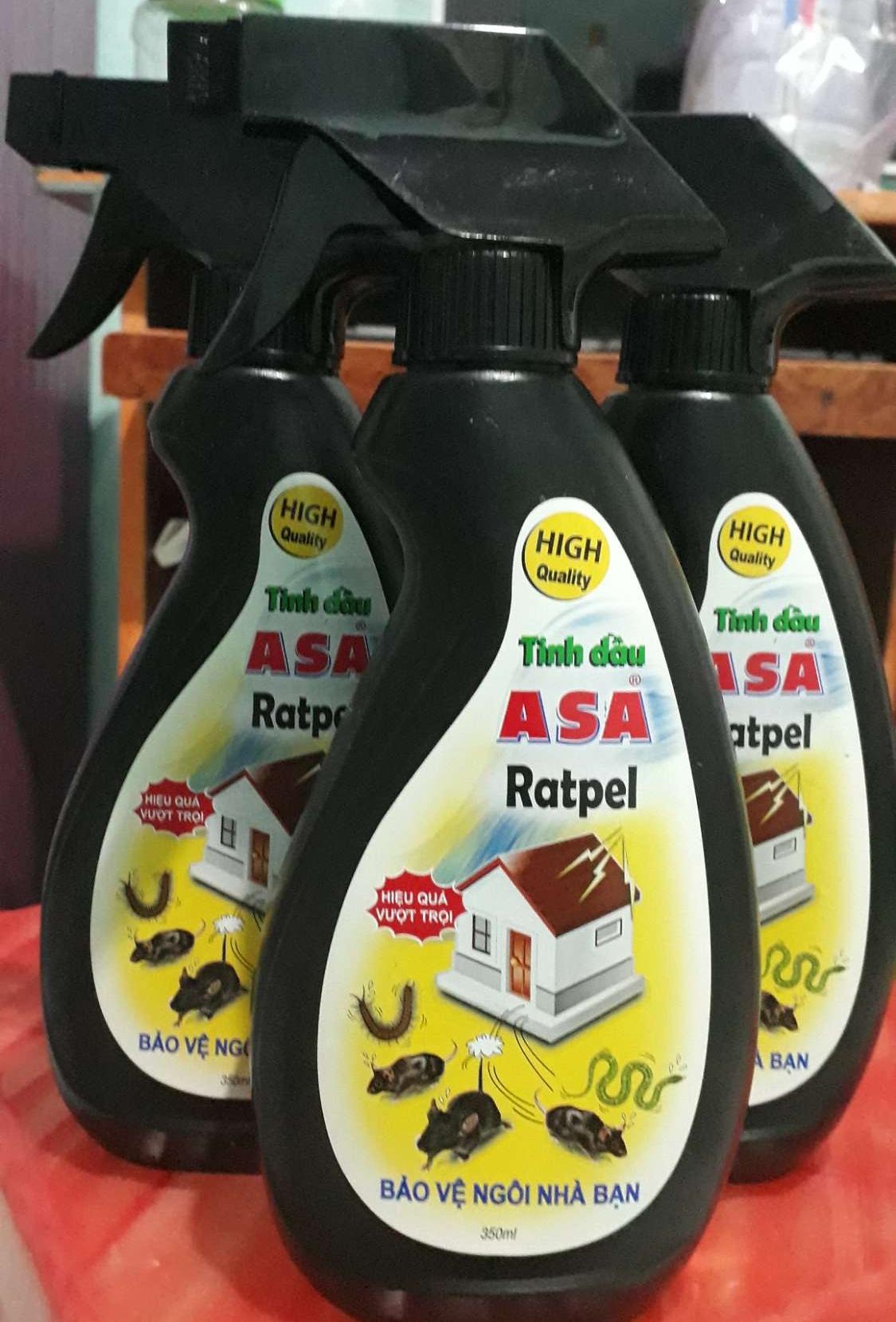 Combo 03 chai Xịt xua đuổi chuột ASA Rat Repell 350 ml