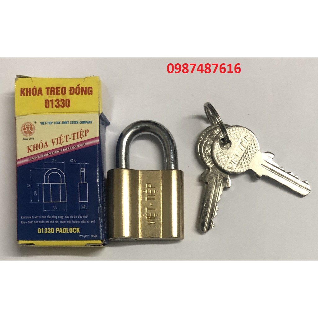 Khóa treo đồng Việt Tiệp 01330 - Hàng chính hãng