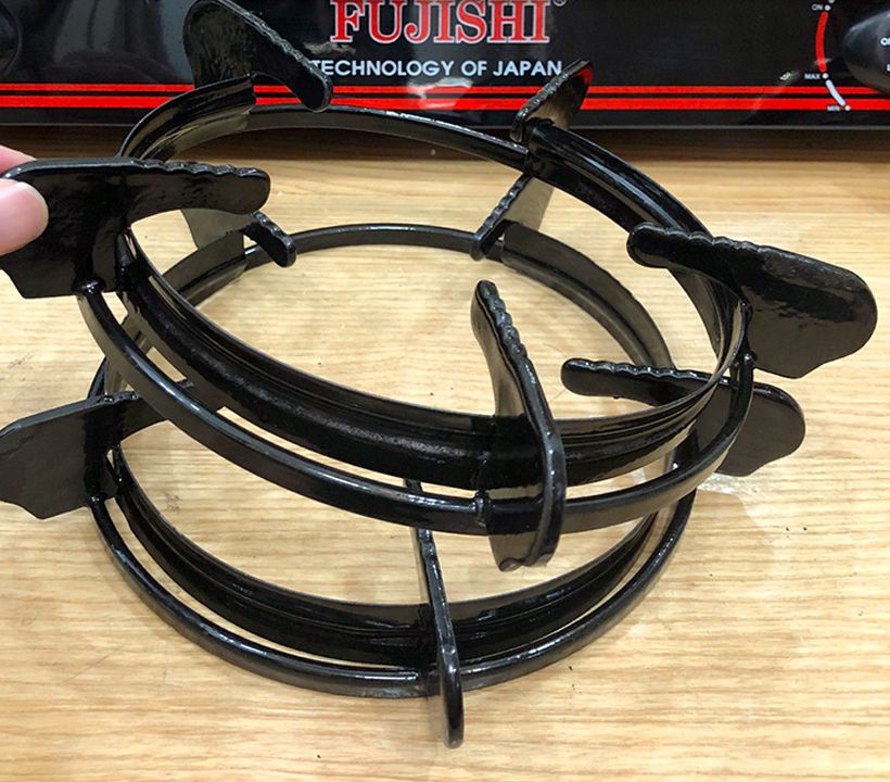 2 PCs 18,5cm diameter gas saving stove windproof frame-replacement for most gas hobs of the same size