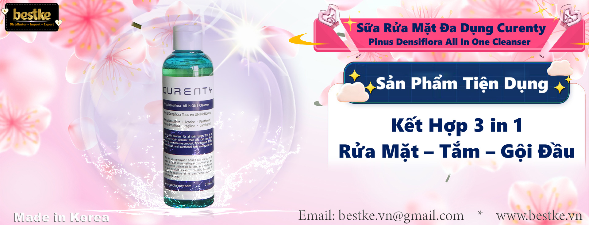 Sữa rửa mặt , Nhập khẩu Hàn Quốc 210ml
