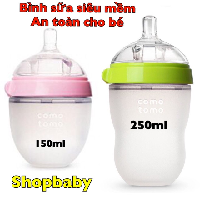 BÌNH SỮA SIÊU MỀM 150ML- 250ML - (Xanh (250Ml))