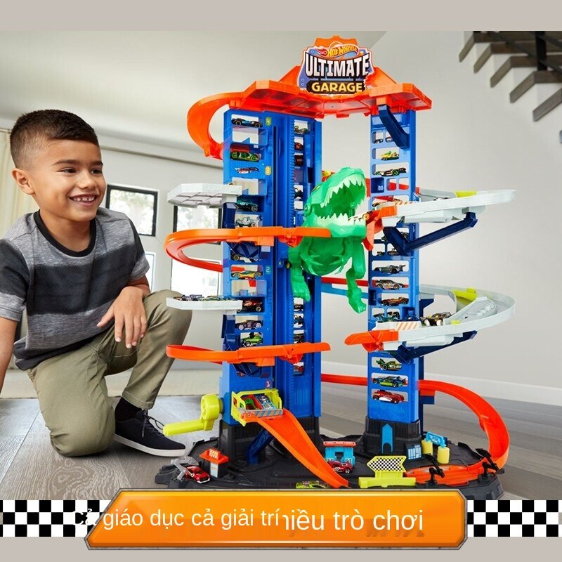 Mattel Hot Wheels Đồ chơi đường đua đường đua đồ chơi trẻ em cậu bé quà