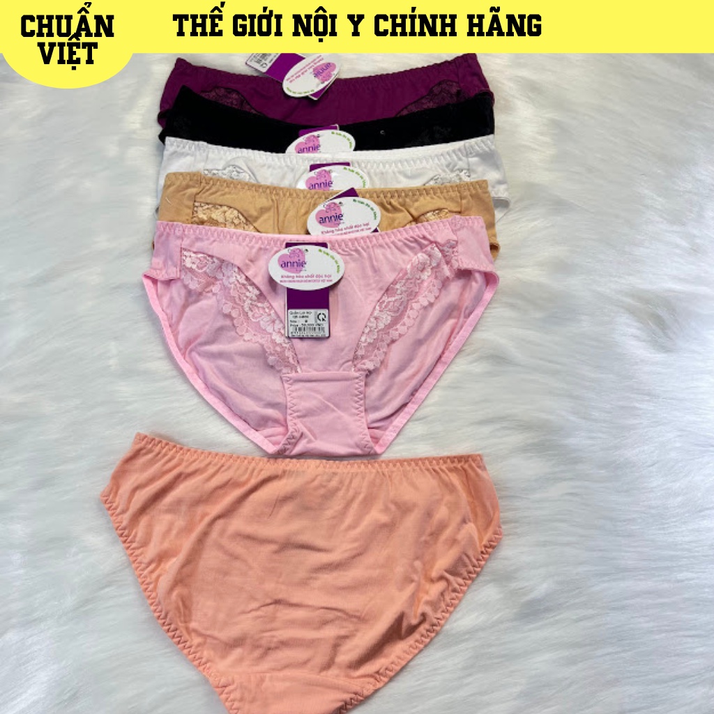 Quần Lót Nữ Cotton Phối Ren ANNIE QE-14830