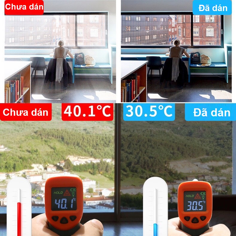 [HCM]Film dán kính cách nhiệt (Khổ 90cm x 1m tới)