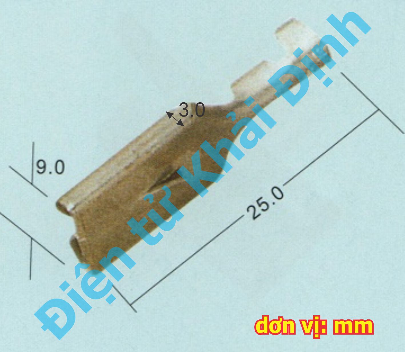 30 cái Đầu lõi đồng header, jack oto loại lớn, đầu cái / đầu đực cos 7.8mm, bấm dây 0.75-2.5mm kde5148