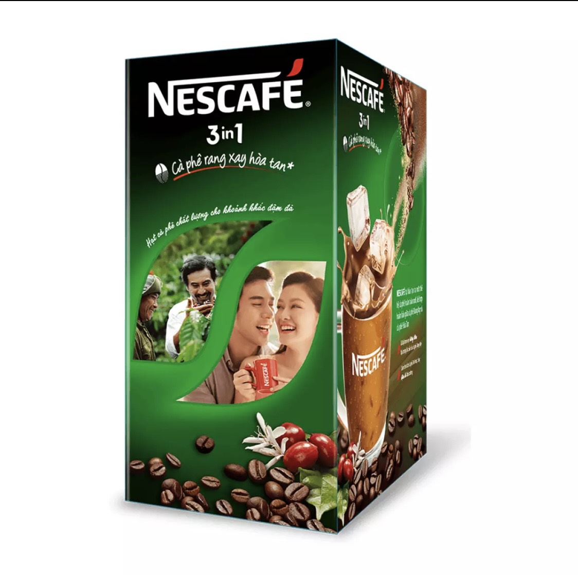 [HCM] Nescafé 3in1 Cà Phê Rang Xay Hòa Tan Đậm Vị Cà Phê (Hộp 20 gói x 17g)