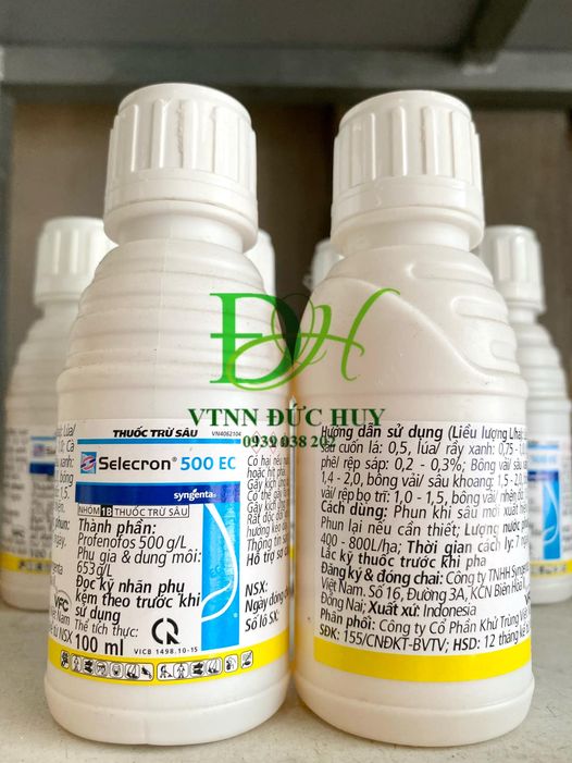 Selecron 500ec chai 100ml - syngenta- trị sâu, nhện, rệp sáp, bọ trĩ