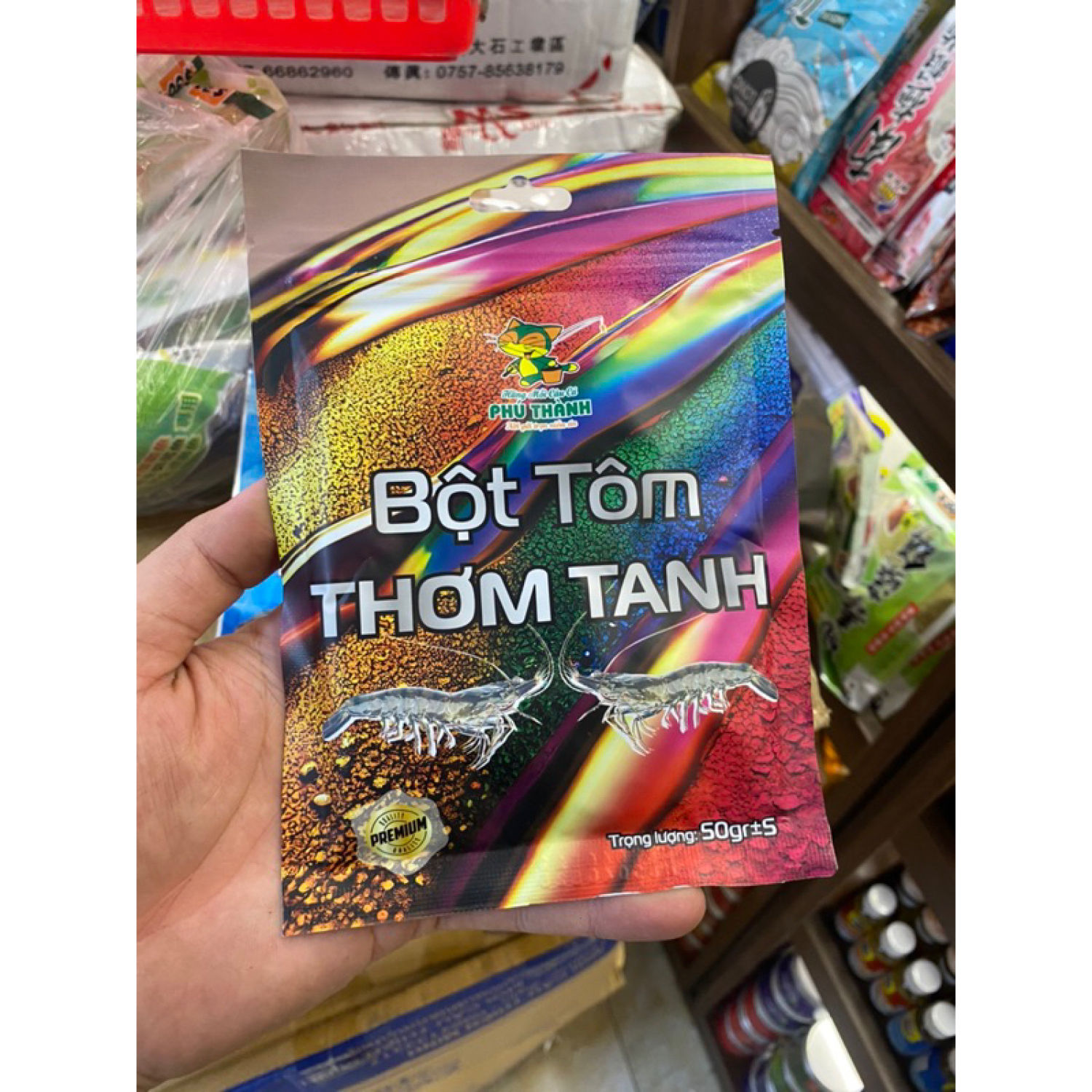 Bột Tôm Nam Cực - Bột Tôm Thơm Tanh Phú Thành 50g