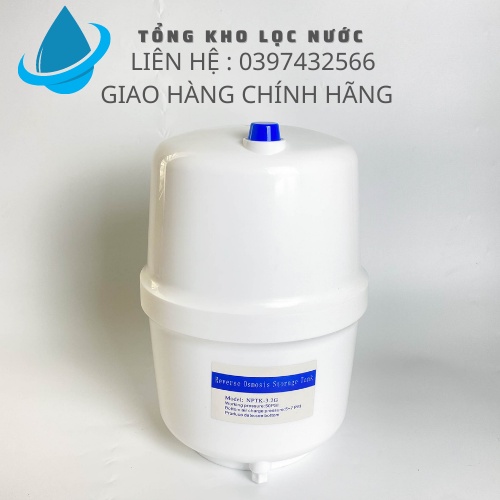 Bình áp máy lọc nước RO chính hãng sản xuất bằng nhựa dung tích 8-10 lít