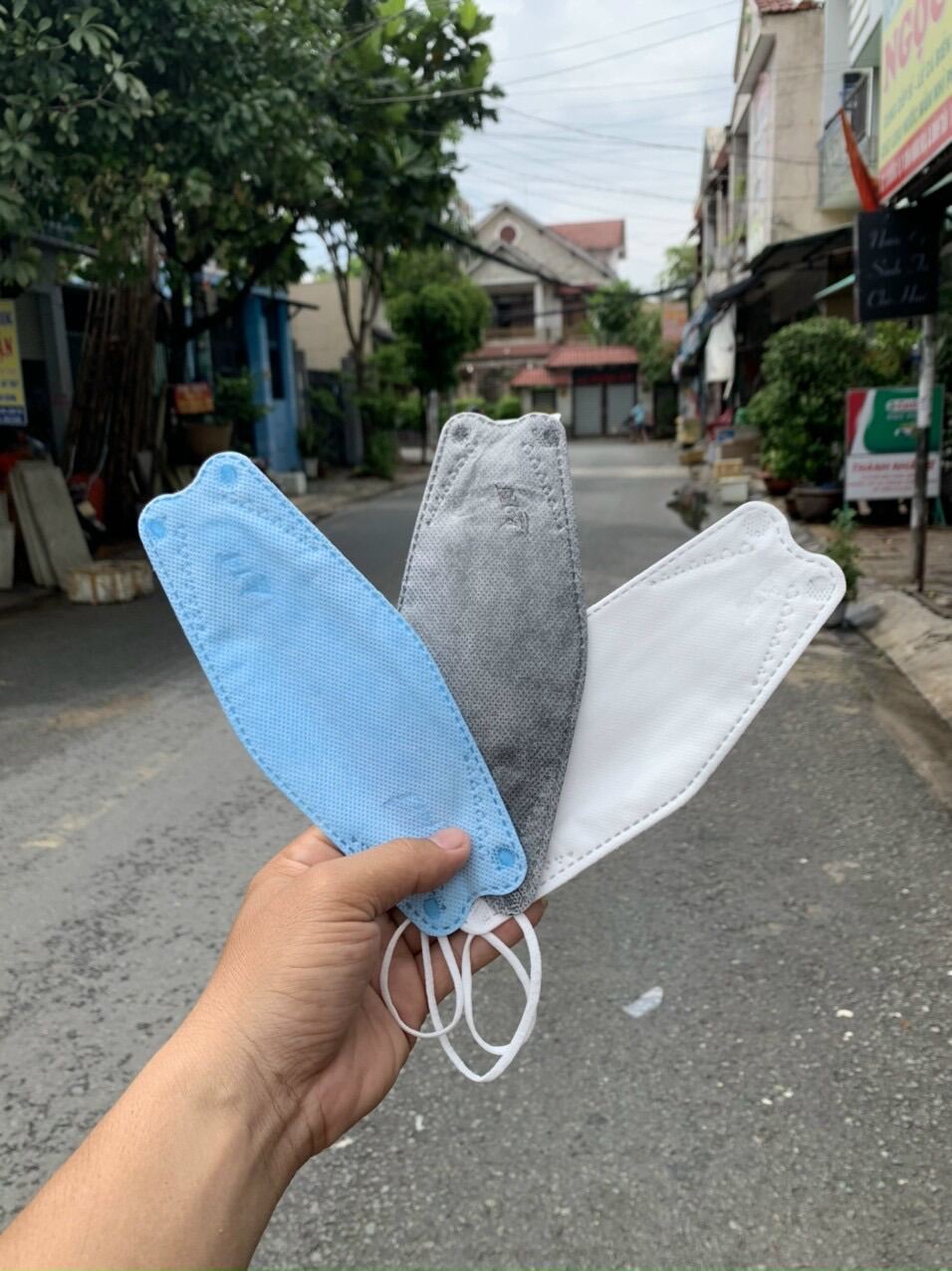 Một thùng / 30 túi khẩu trang 4d kf94 mask hàng cty dành cho người lớn
