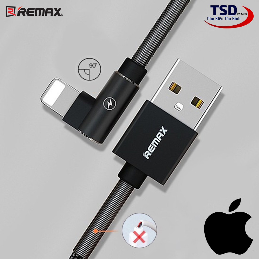 Cáp Remax RC-152i Sạc Nhanh iPhone, iPad Dây Dù Chống Gãy Có Led