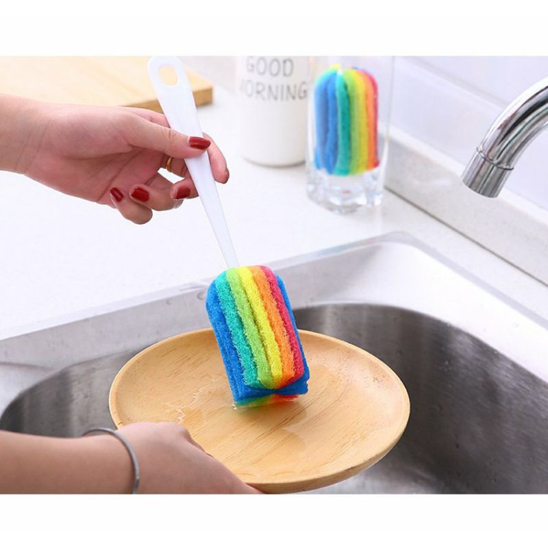 Cây cọ rửa ly và bình sữa siêu sạch đủ màu