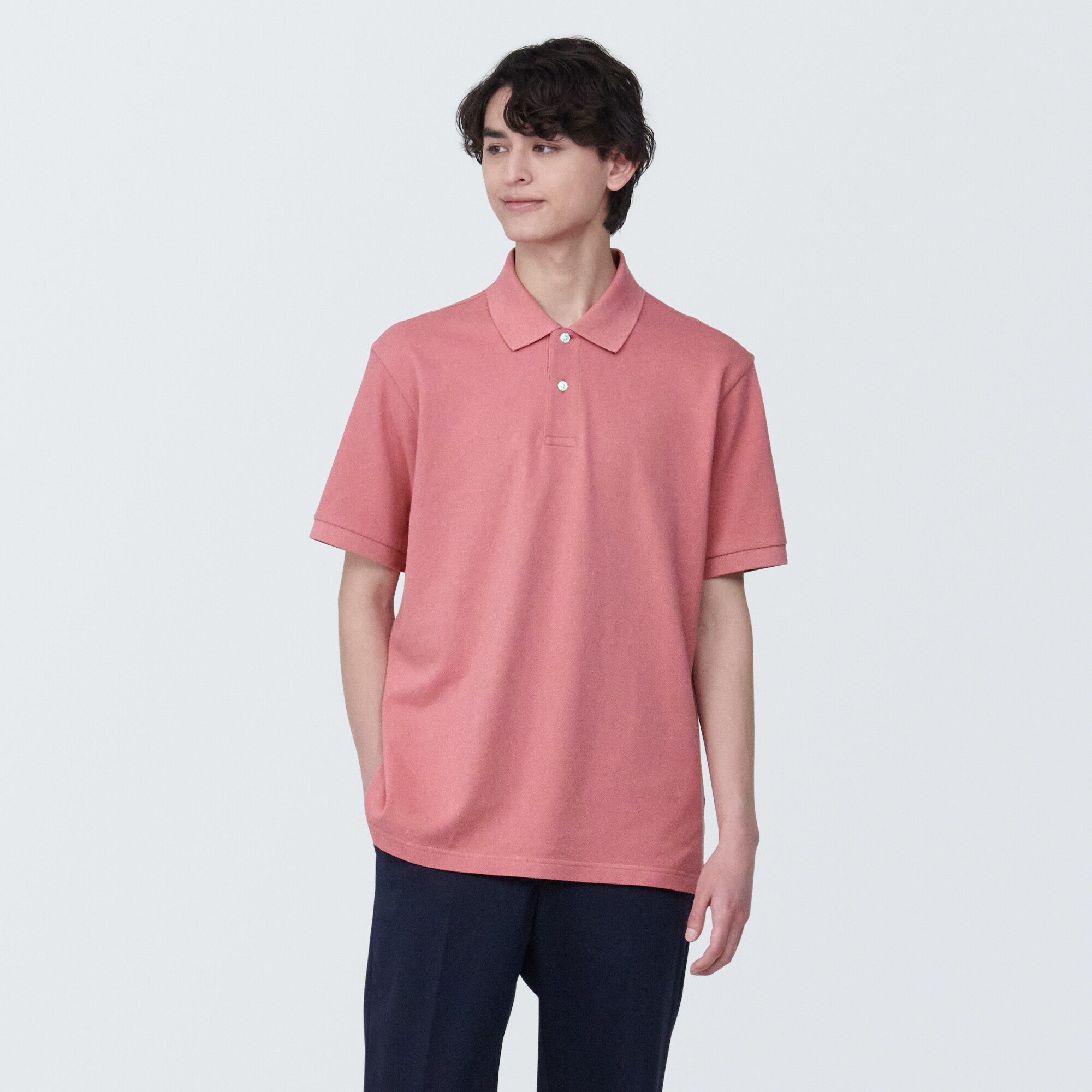 Áo Polo Vải Pique Washed MUJI