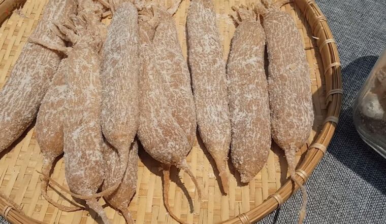 500gr cải xá báu ( củ cải muối ) nguyên củ