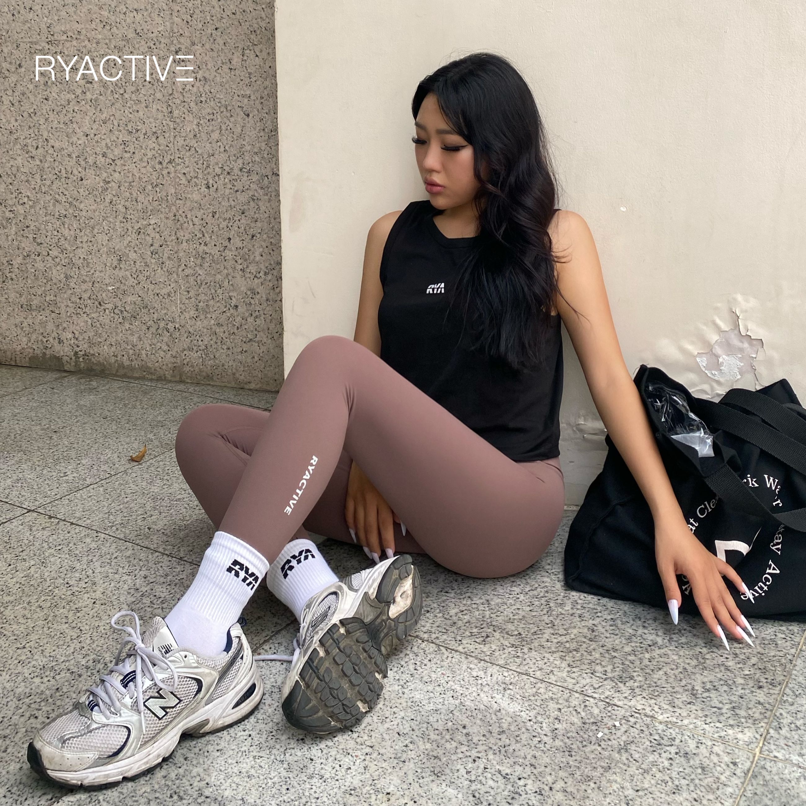 Quần legging thể thao dáng lửng RYACTIVE - MEDIUM LEGGING Chenust