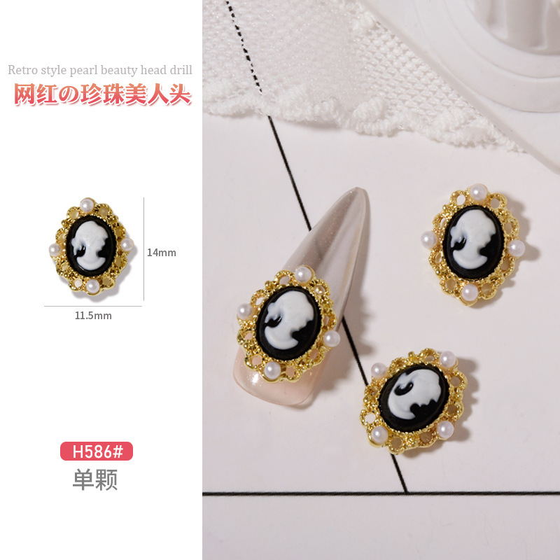 Charm cô gái đính móng, charm nơ thiên thần
