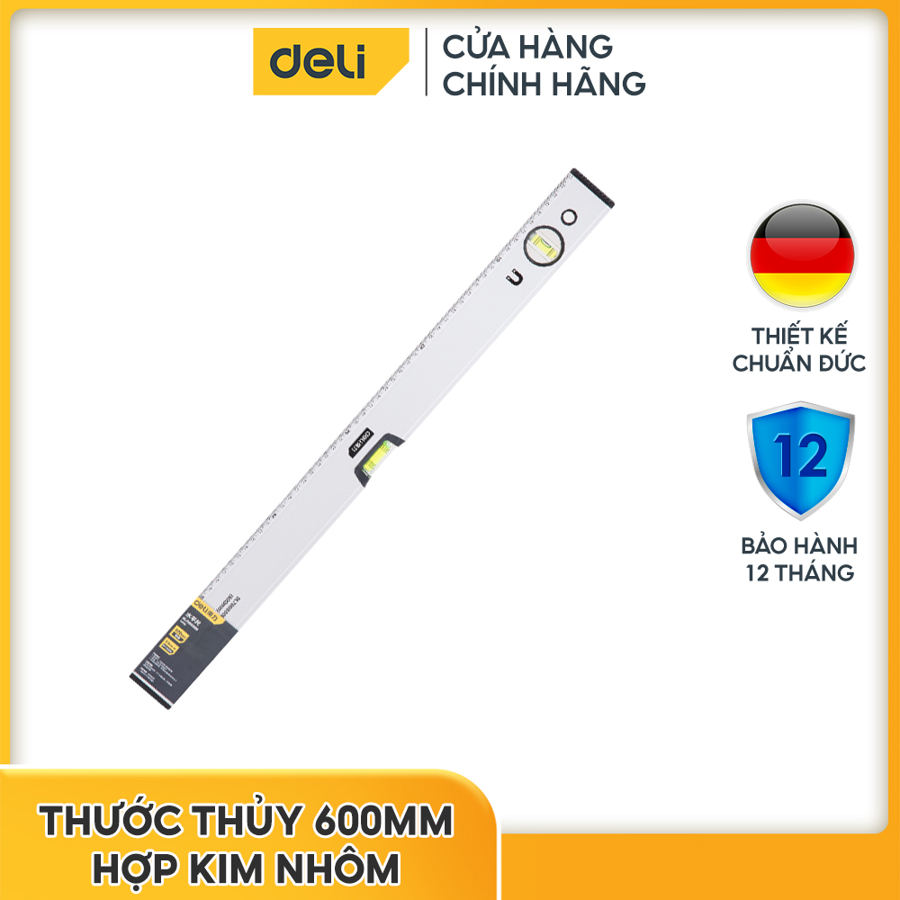 Thước thủy 600mm DL700600B hiệu Deli