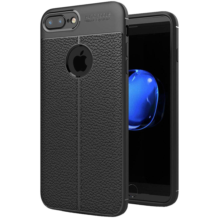 Ốp lưng iPhone 7 Plus, 8 Plus silicon giả da Auto Focus
