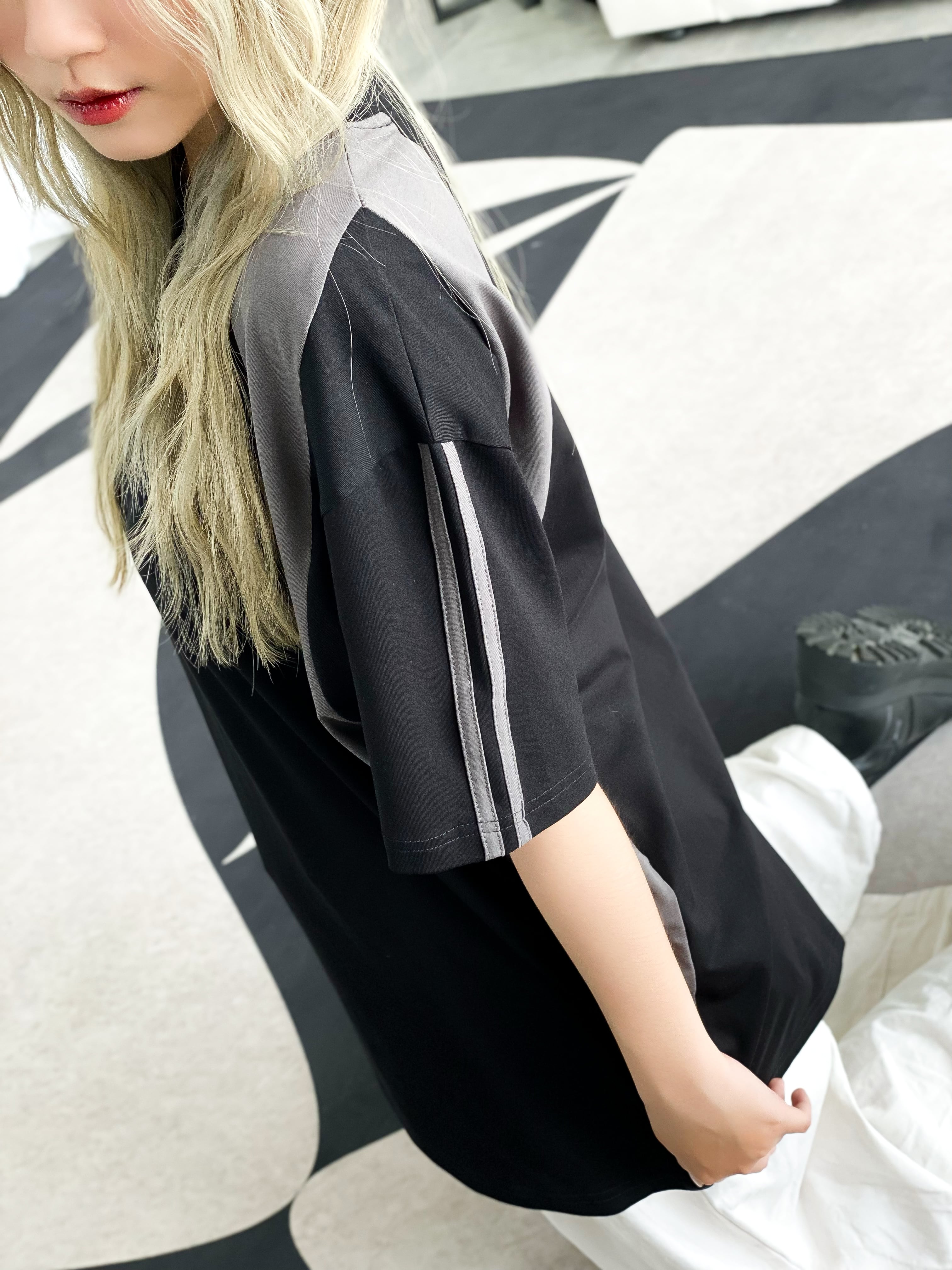 Áo thun nữ form rộng ATPV01 Miucho cotton cổ tròn in basic