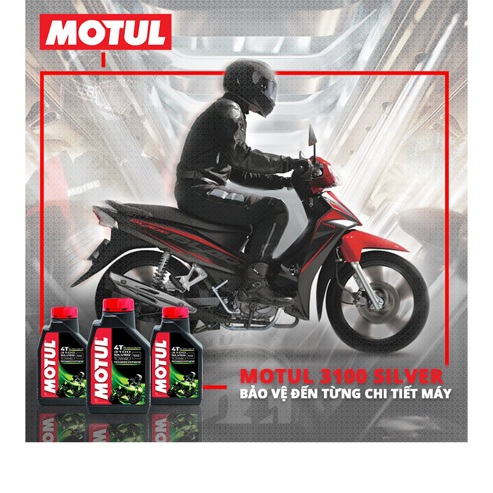 Dầu Nhớt Xe Số MOTUL 3100 SILVER 10W40 1lit
