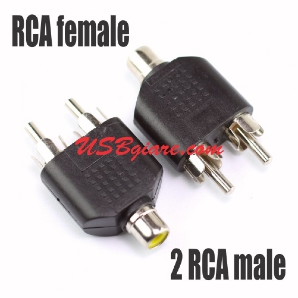 JACK RCA CÁI RA 2 RCA ĐỰC 2074