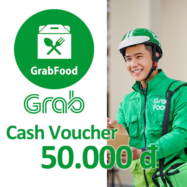 [Giftee-Grab] e-Voucher 50.000đ tại Grab Food