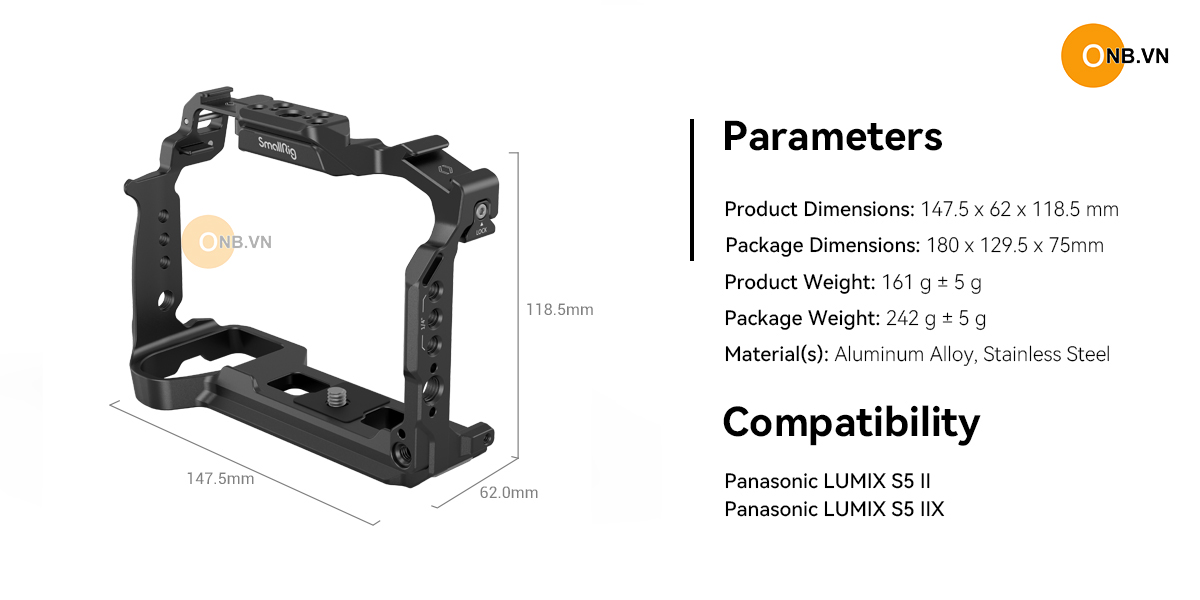SmallRig Cage Panasonic Lumix G9II S5II S5IIX 4022