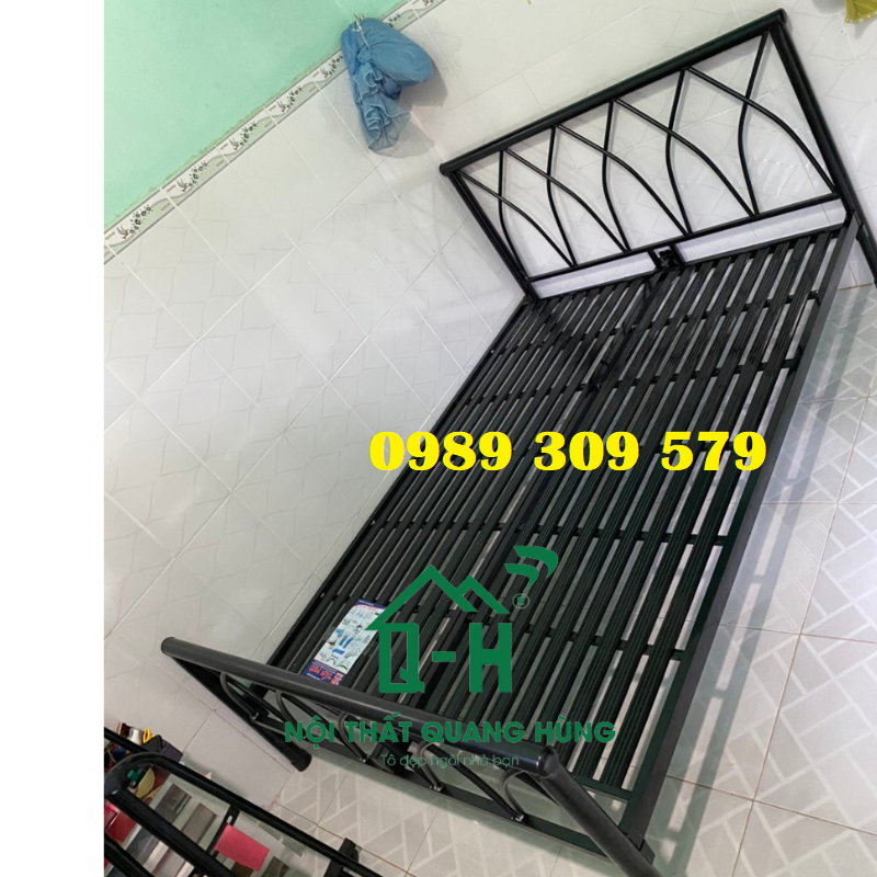 Giường sắt chữ X giá rẻ giao nhanh - sắt chắc chắn freeship