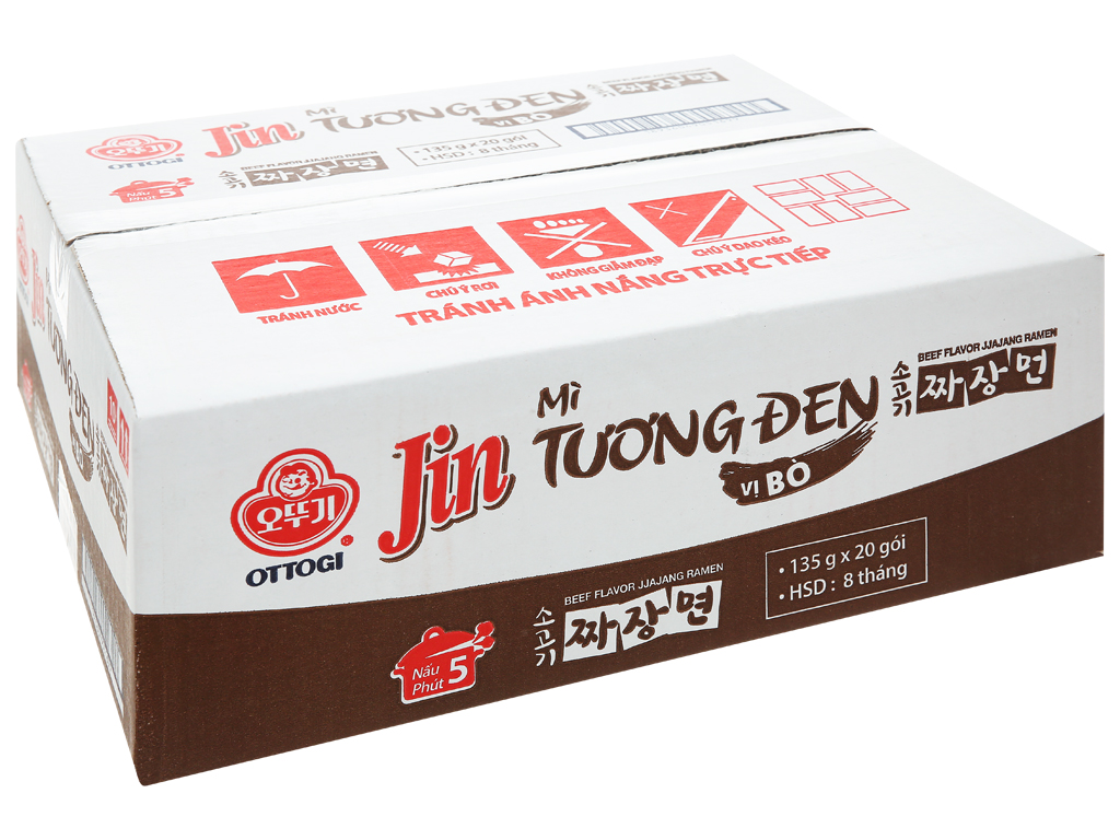 Mì Jin tương đen vị bò Ottogi 135g