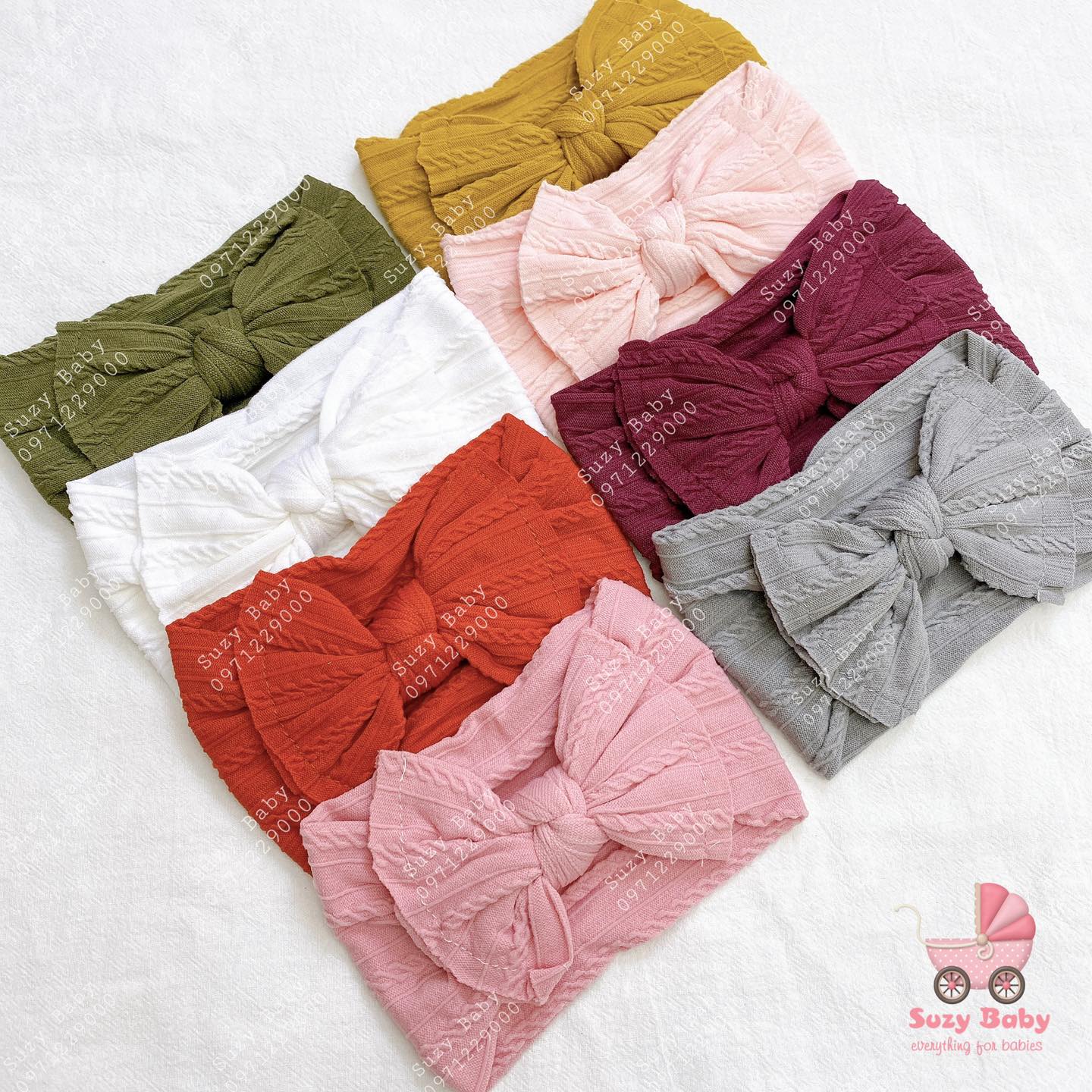 Turban nơ cho bé gái