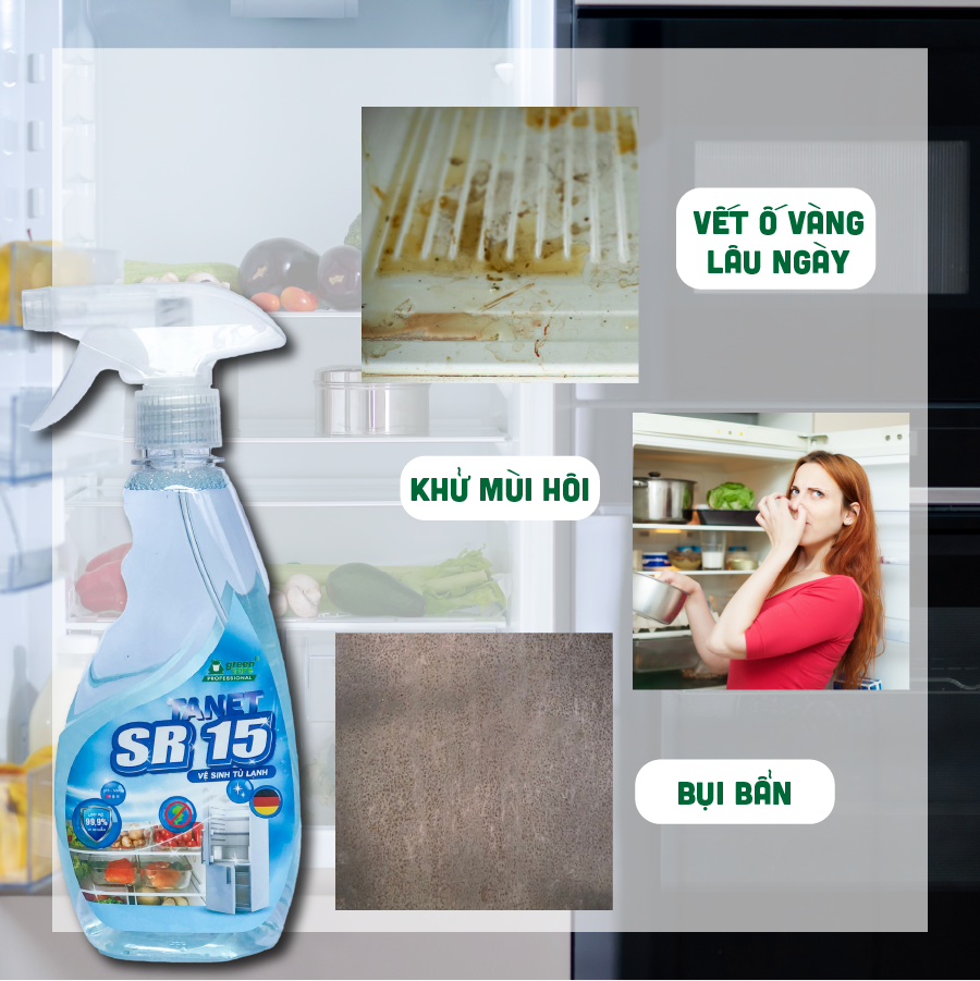 Nước lau làm sạch tủ lạnh SR15 500ml