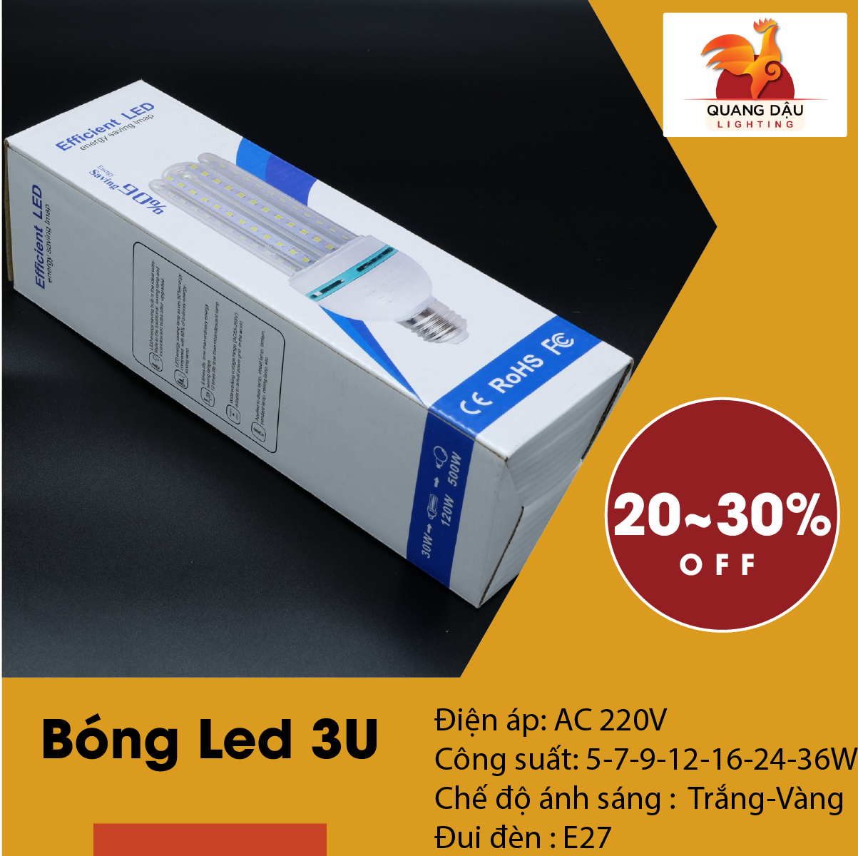 Bóng Đèn Led 3U