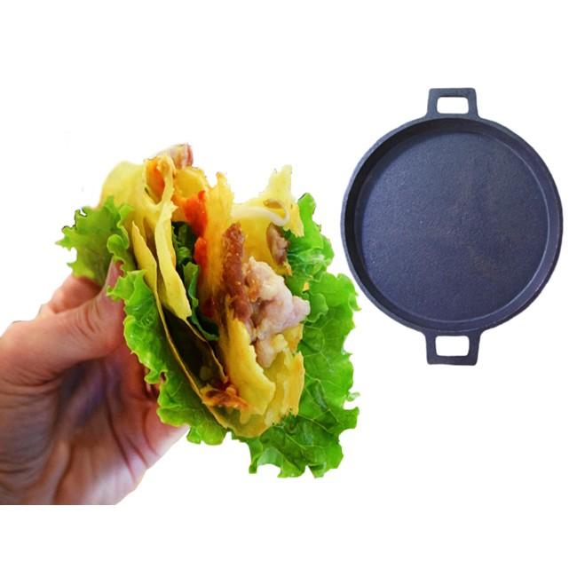 Bộ 2 chảo gang chống dính đổ bánh xèo Dragon