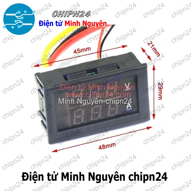 [1 cái] (A124) Module Đo Dòng Áp 0-100V 10A