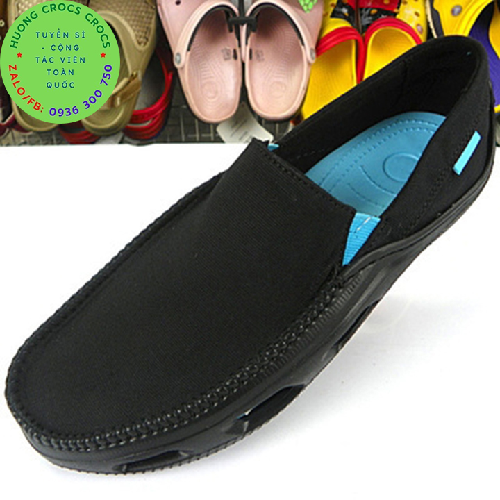 GIÀY VẢI CROCS TIDELINE CANVAS CHO NAM MÀU ĐEN