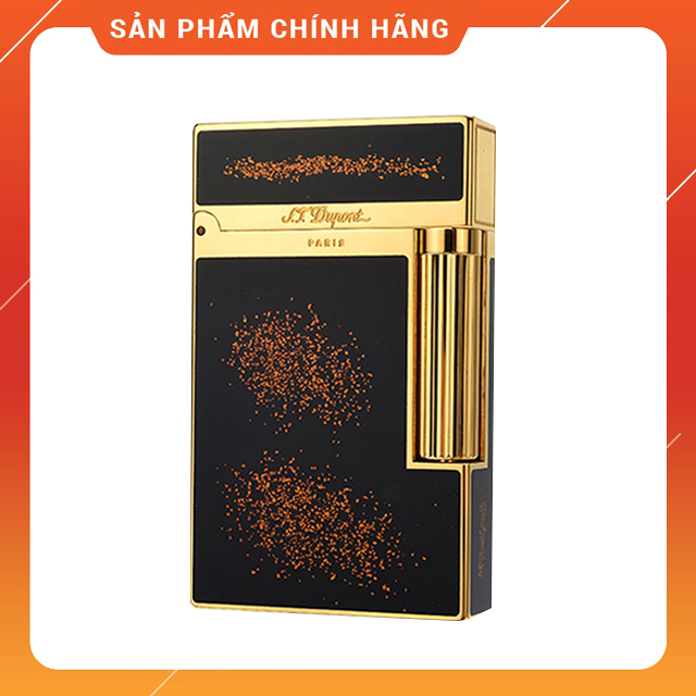 Vỏ Hộp Quẹt Bật Lửa Dupont Gas Đá D161V Họa Tiết Sơn Mài Kim Tuyến Độc Lạ - Dùng Gas Đá Cao Cấp (KHÔNG XĂNG KHÔNG GAS)