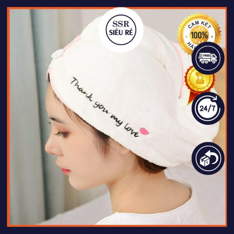 Khăn Quấn Ủ Tóc Mau Khô