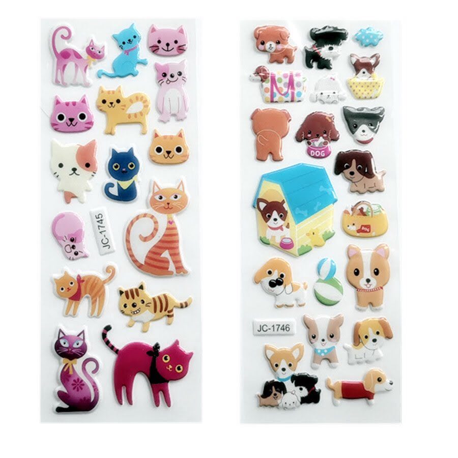 5 Vỉ Sticker 3D Nổi