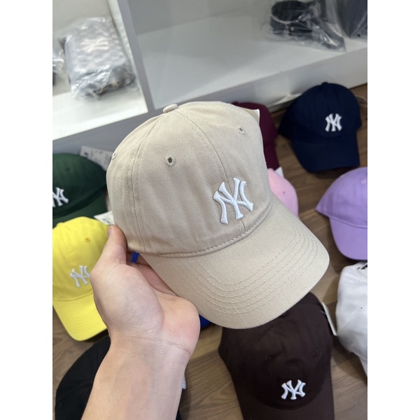 Mũ lưỡi trai m l b unisex, mũ lưỡi trai hàn quốc n y nhiều màu