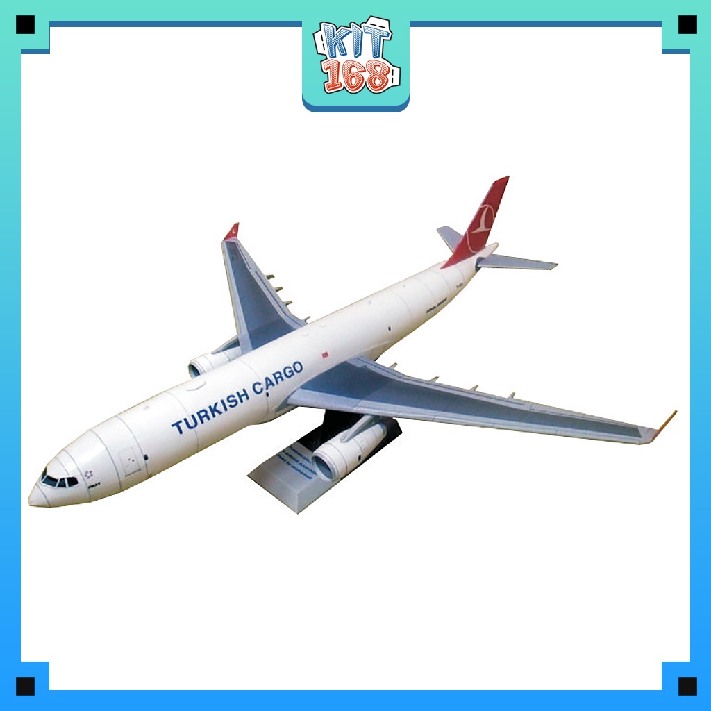 Mô hình giấy Máy bay Turkish Airlines Cargo Airbus A330