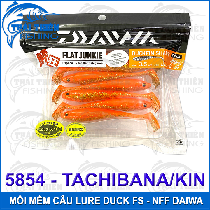 Mồi Mềm NFF Daiwa Duckfin Shad R Vỉ 7 Con Dài 9cm Nặng 5.8g +-2 Chuyên Lure Lóc Chẽm