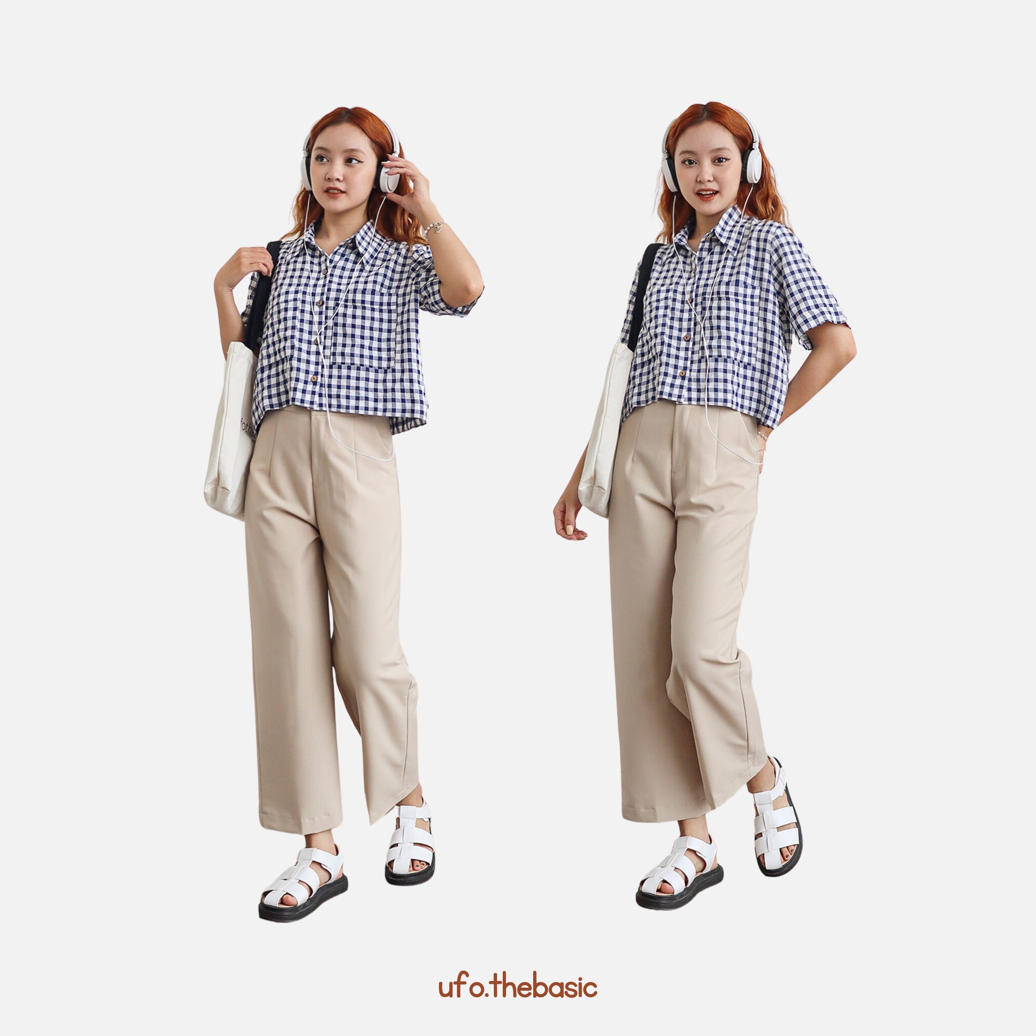[Nhập LAZLOOK99 GIẢM 100K/500K] Áo sơ mi dáng lửng vải đũi sần - Pocket Shirt - ufo.thebasic
