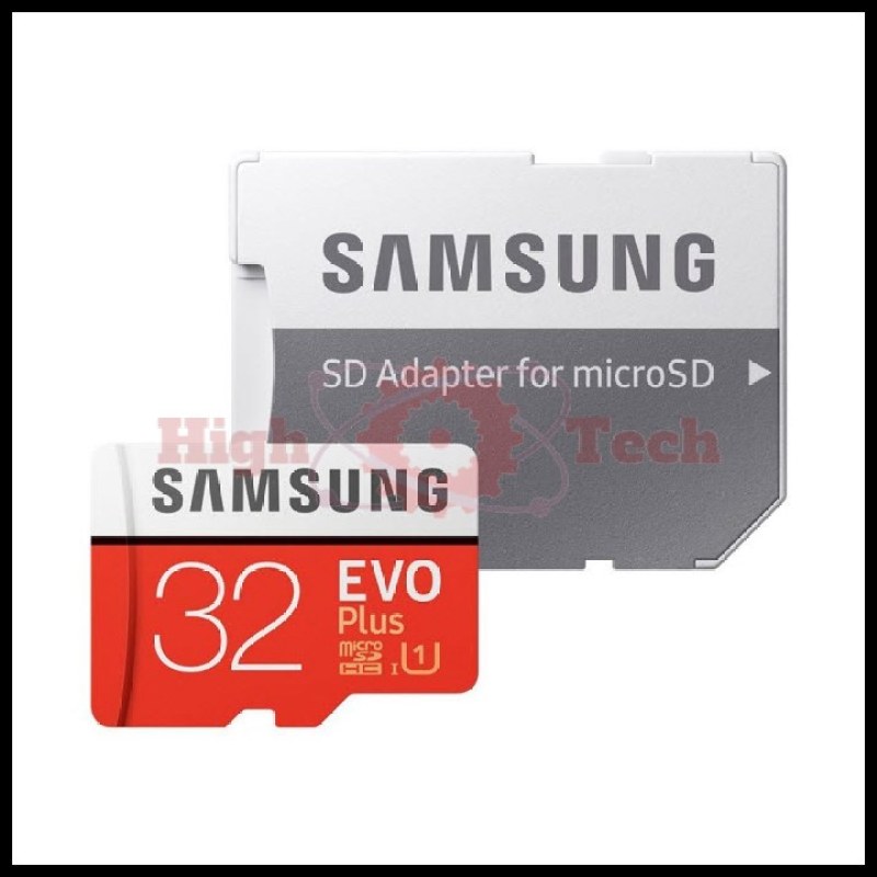 Thẻ nhớ microSDHC Samsung Evo Plus 32GB upto 95MB-s U1 Adapter (Đỏ) + Cáp micro USB tròn Romoss