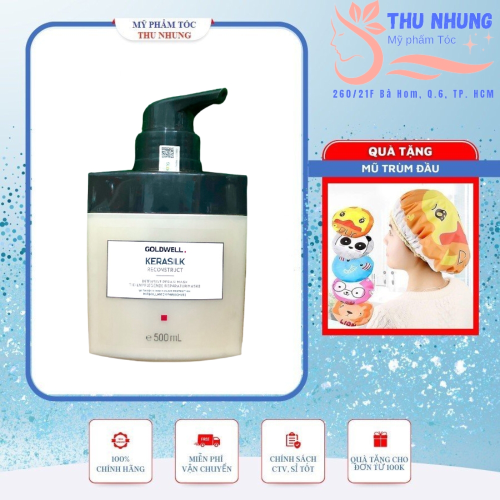 Hấp dầu Goldwell Kerasilk cho tóc khô hư tổn 500ml