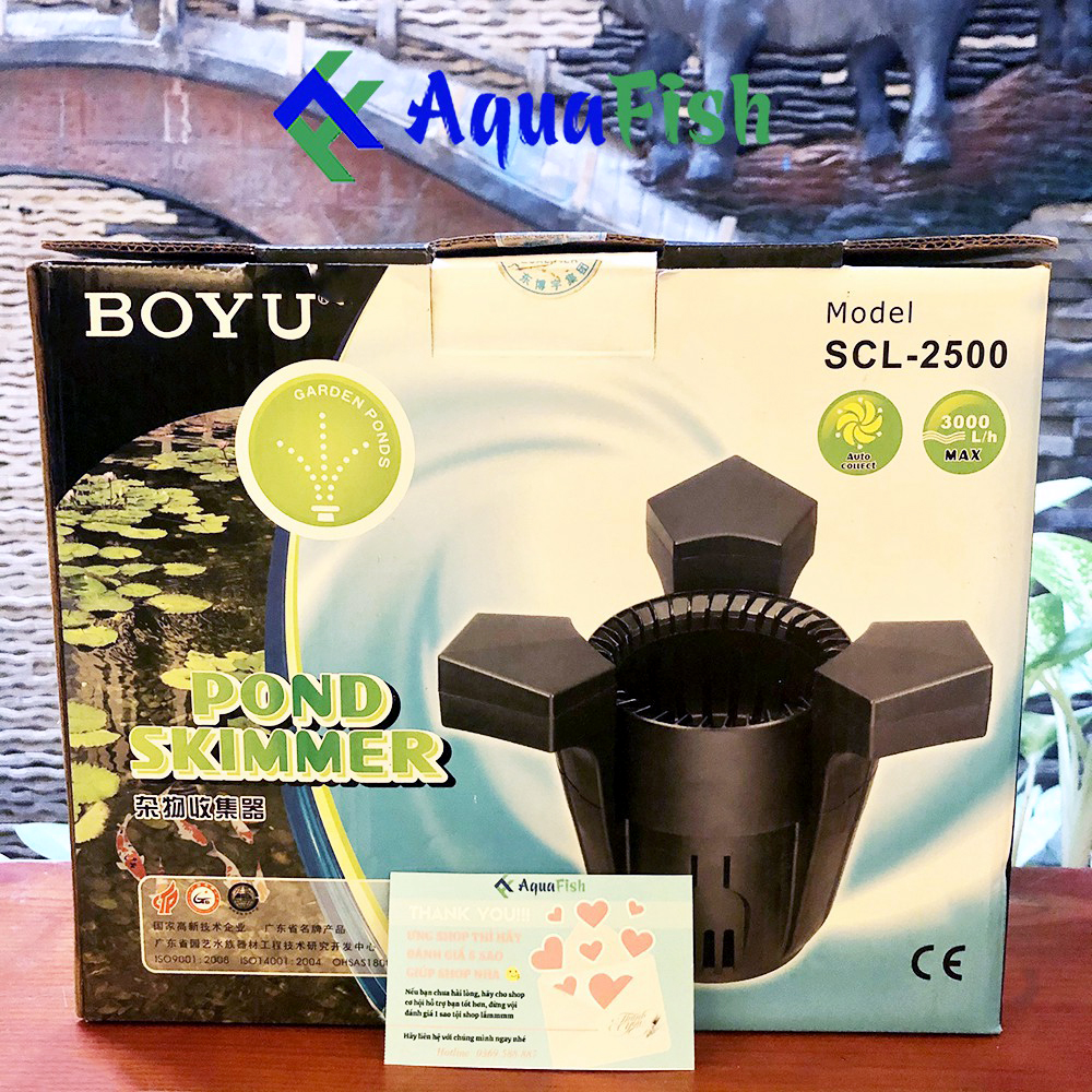 Hút mặt cho hồ cá koi Boyu SCL 2500 - SCL 3500