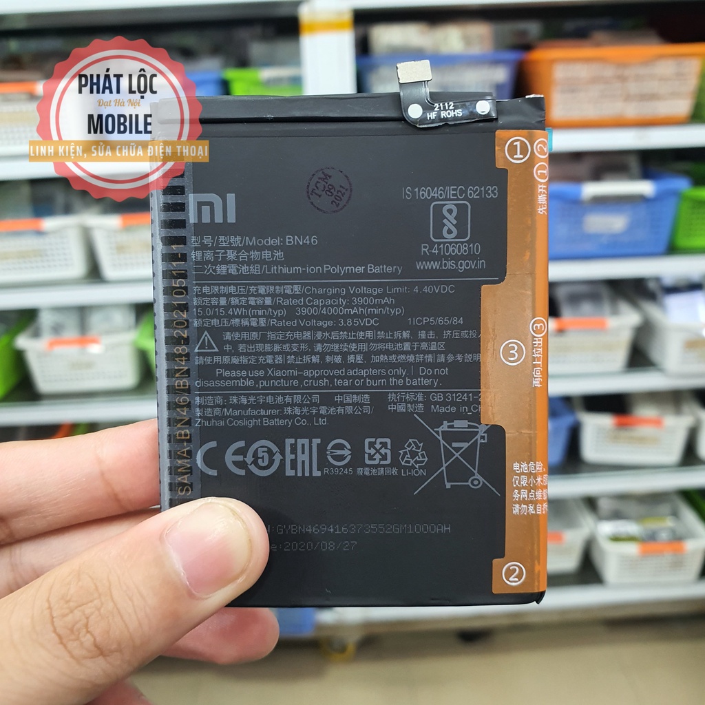 Pin Redmi Note 8, Dung lượng 4000mAh,  Mã pin BN46,