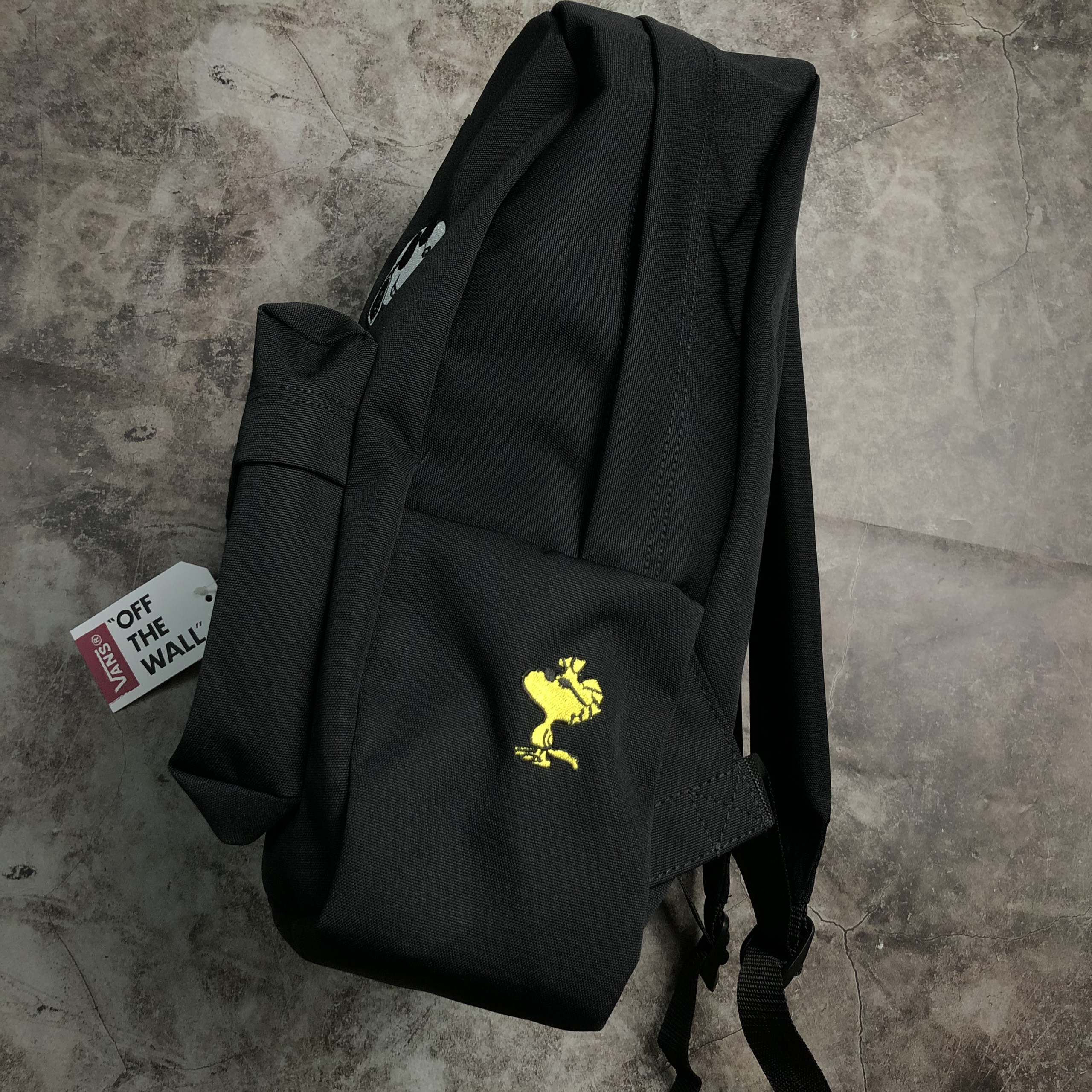 Balo đi học V.A.N.S Snoopy Peanuts – Black ( Hình Chú Cún ) - SB1107A [ ẢNH CHỤP THẬT ]