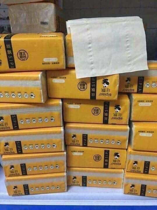 Thùng 30 Gói Giấy Ăn Gấu Trúc Sipao