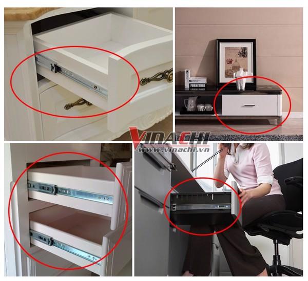 Ray trượt bi 3 tầng inox JingPing