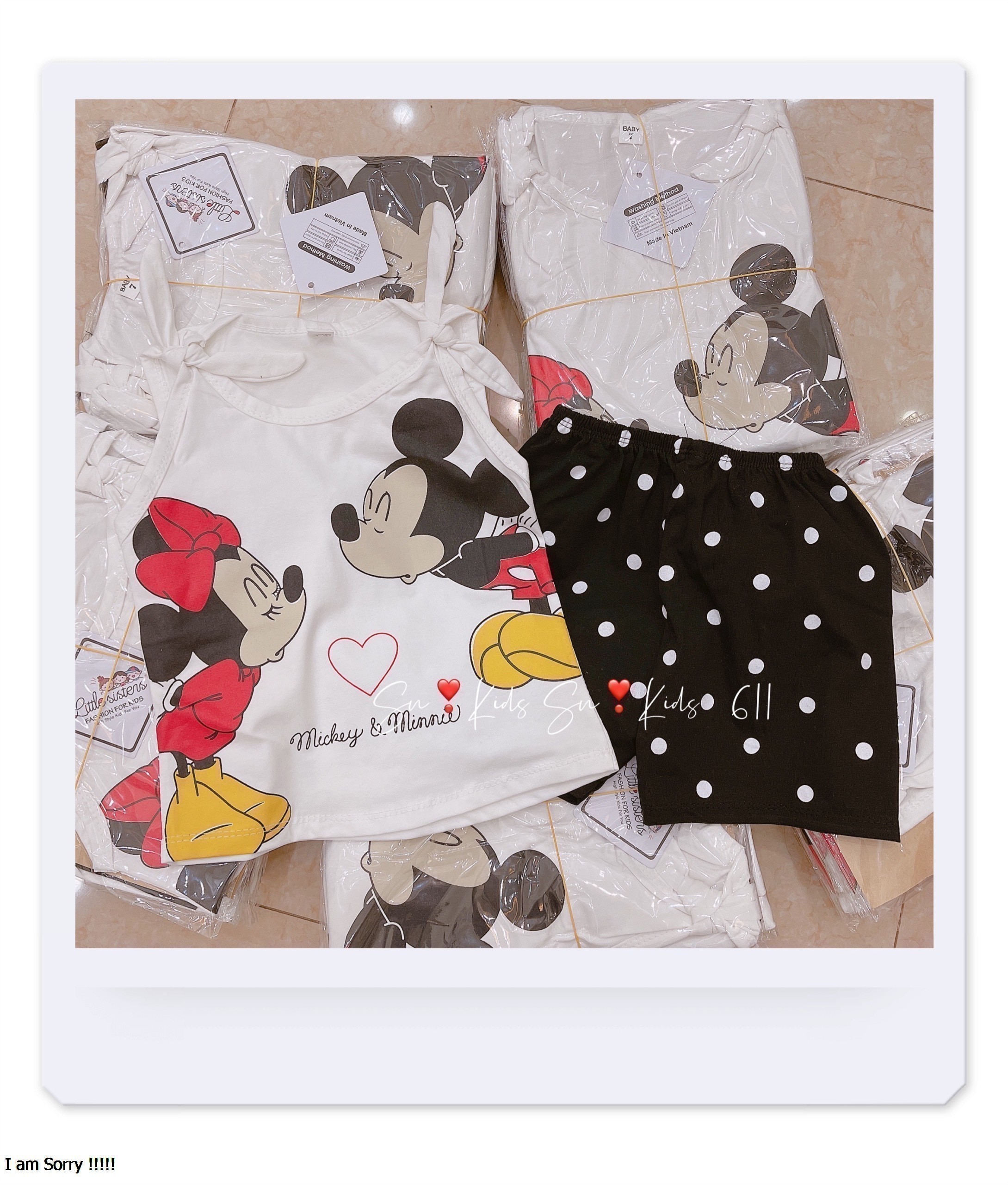 bộ thun mickey cho bé 8-18kg